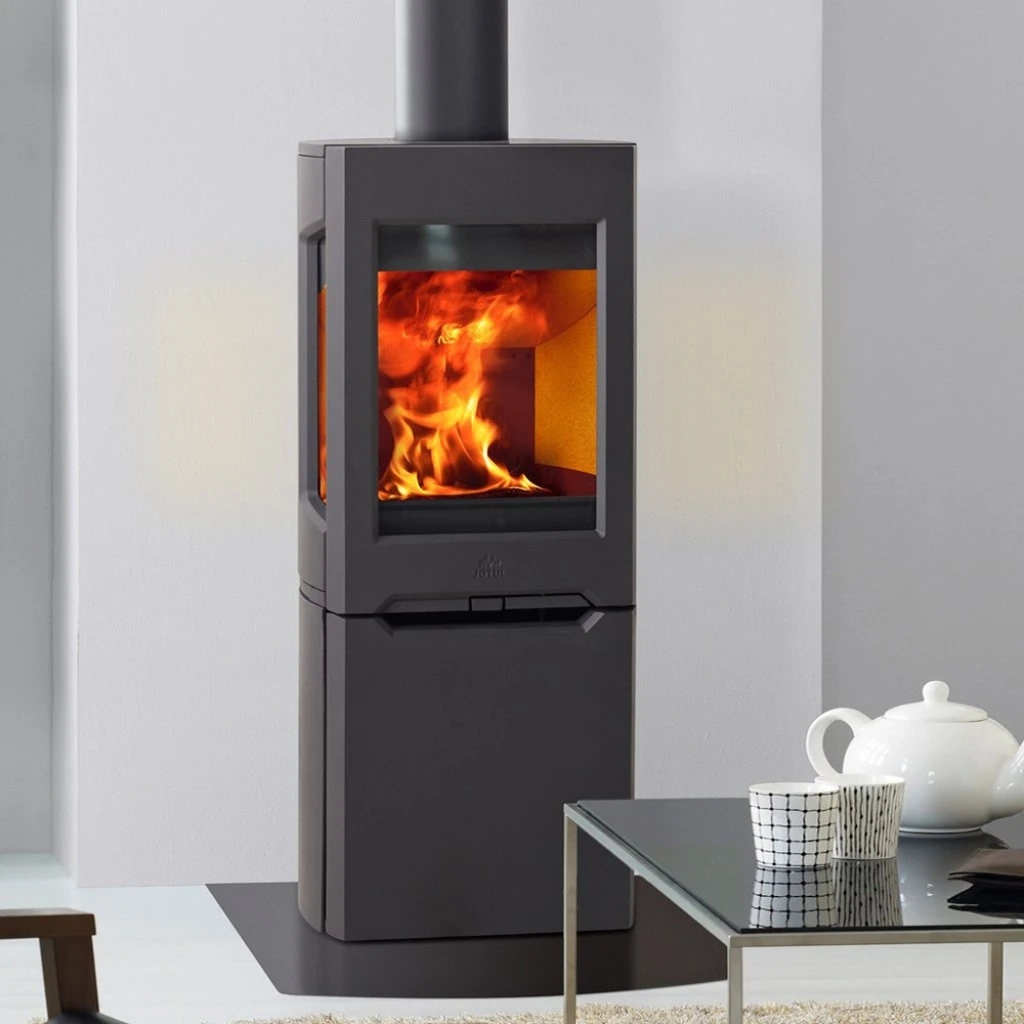 Jotul F165 Cast Iron Base & Glass Sides