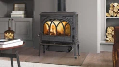 Jotul F400 ECO Matt Black Tracery Door
