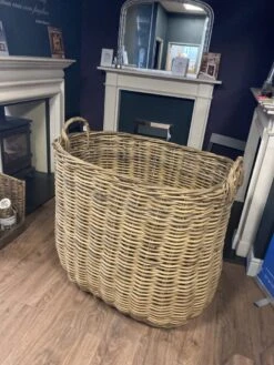 XXL Wicker Log Store Basket