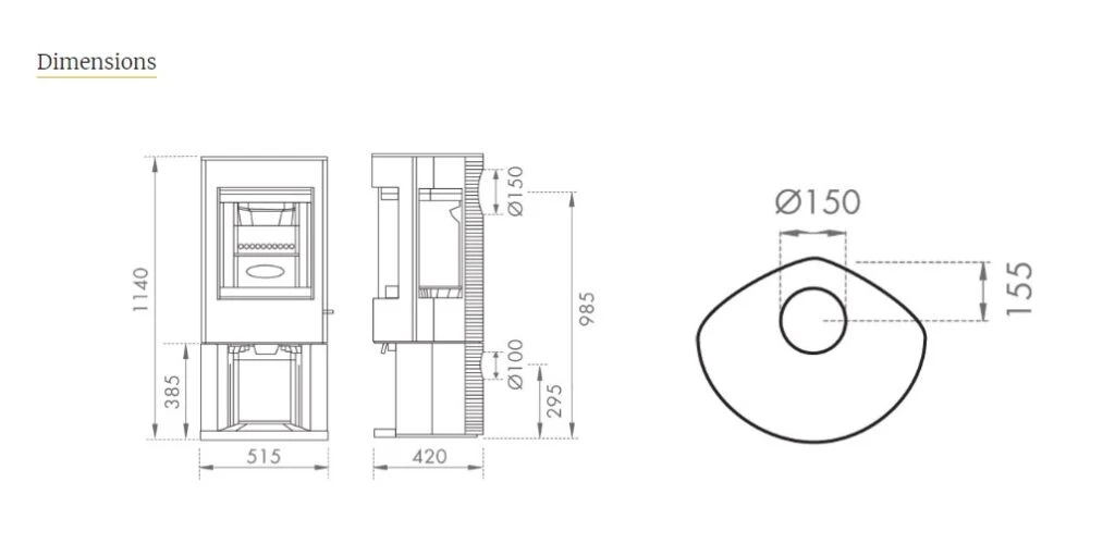 Dovre Astroline 4 With Pedestal - Image 2